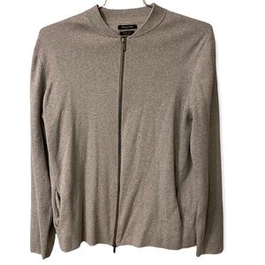 Massimo Dutti Men's Gray Cardigan Sweater
